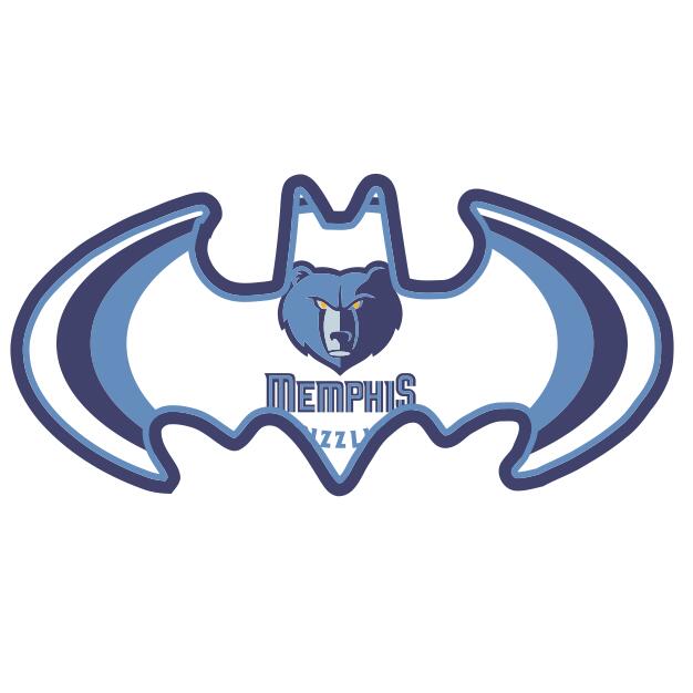 Memphis Grizzlies Batman Logo DIY iron on transfer (heat transfer) Memphis Grizzlies Batman Logo DIY iron on transfer (heat transfer)